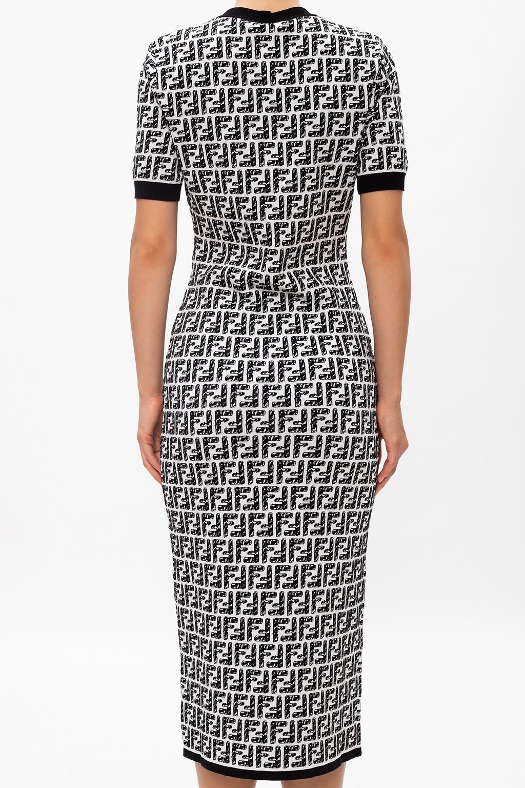 Fendi dress black and white best sale